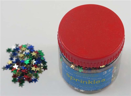 Star Sprinkles - Assorted Colours 50g#Colour_ASSORTED