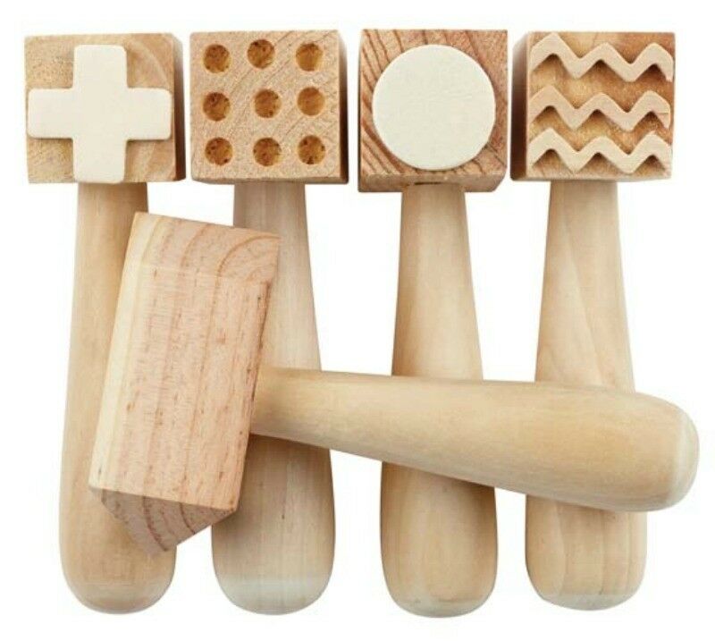 anthony peters wooden pattern hammers set of 5