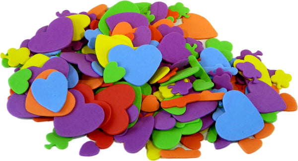 Das Foam Hearts And Flowers Pack Of 250