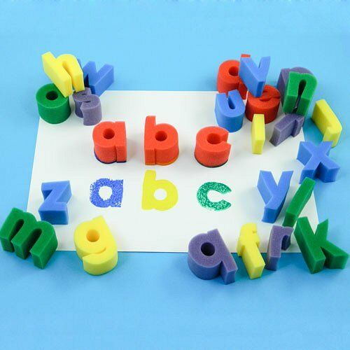 anthony peters sponge stampers lower case - alphabet