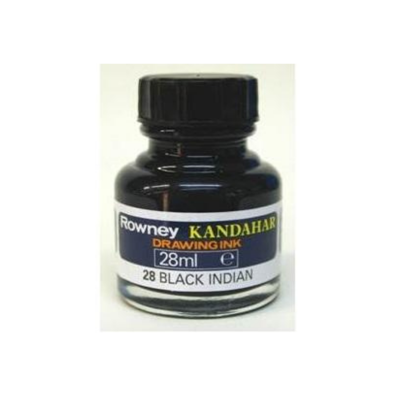 Daler Rowney Kandahar Ink 28ml Black Indian Ink Hobby Land