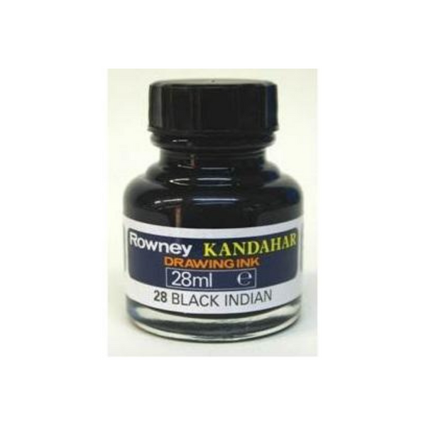 Daler Rowney Kandahar Ink 28ml Black Indian Ink#Colour_BLACK INDIAN INK