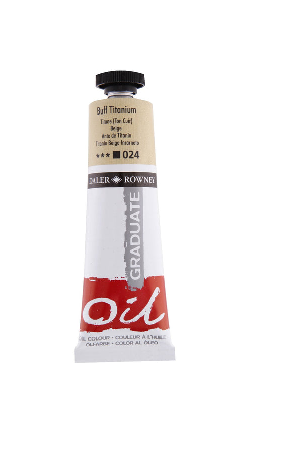 Daler Rowney Graduate Oil Paint 38ml#colour_BUFF TITANIUM