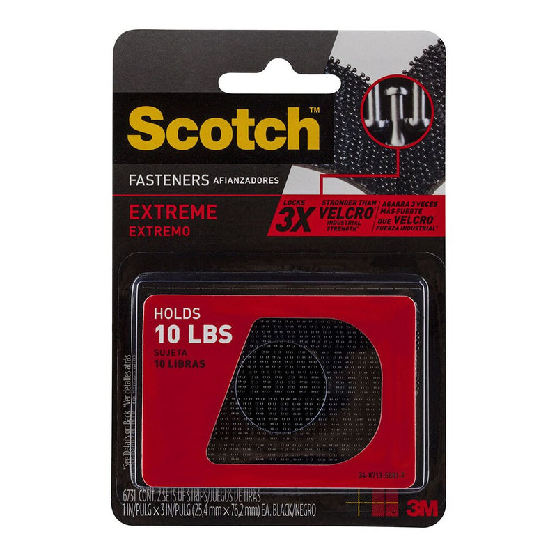 scotch fastener extreme rf6731 25x76mm pack of 2