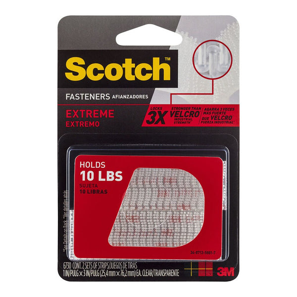 scotch fastener extreme rf6730 25x76mm pack of 2#colour_CLEAR