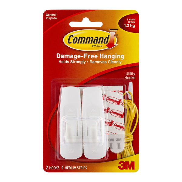 command hook 17001 medium white#pack size_PACK OF 2