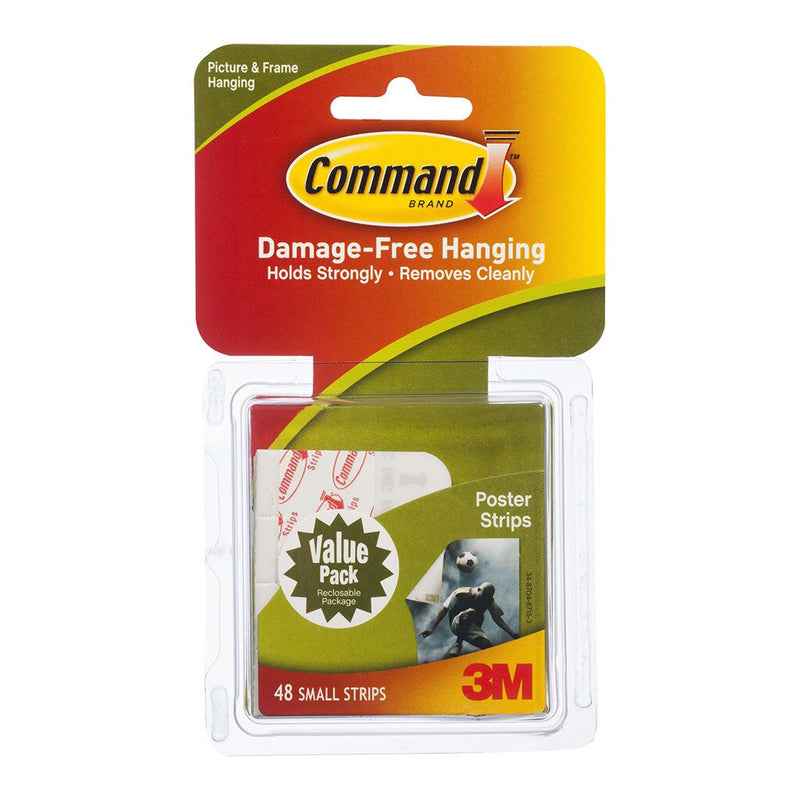 command strips poster 17024-48es small white value pack of 48