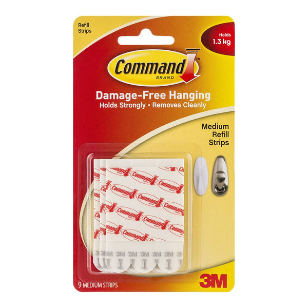 command strips refill 17021p medium white pack of 9