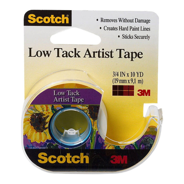 Scotch Artist Tape Low Tack 19mmx9.1m On Dispenser