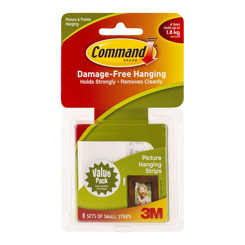 command strips picture hanging 17205-vp small white pack of 16 pairs