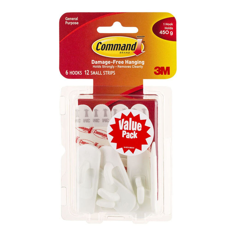 command hook 17002 small white