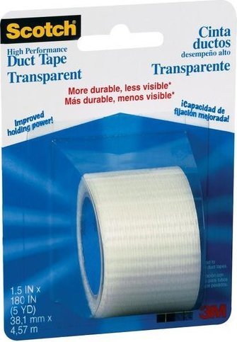 scotch tough duct tape 2105-cd 38.1x4.5m transparent