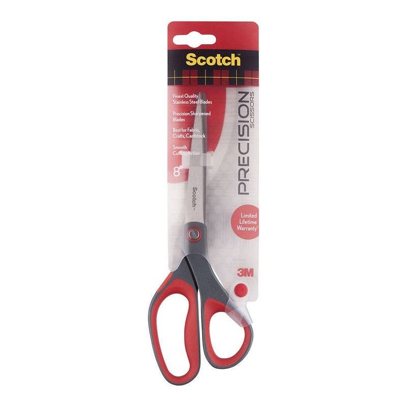 scotch precision scissors 1448 grey/red