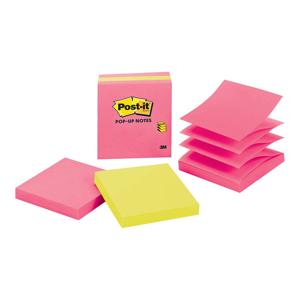 post-it pop up note refill 3301-3au-ff jaipur 76x76mm 100 sheet pads pack of 3