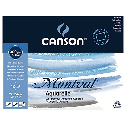 Canson Montval Cold Pressed 300gsm 12 Sheet Blocks