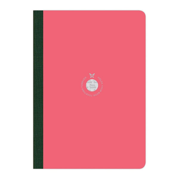 flexbook smartbook notebook large ruled#colour_PINK/GREEN