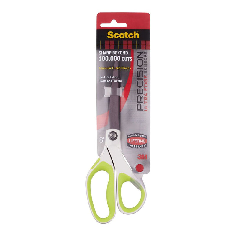 scotch precision ultra edge titanium scissors 1458tu-mix 8 inch