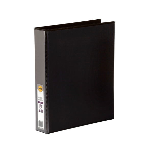 marbig® clearview insert binder a4 38mm 3d#Colour_BLACK