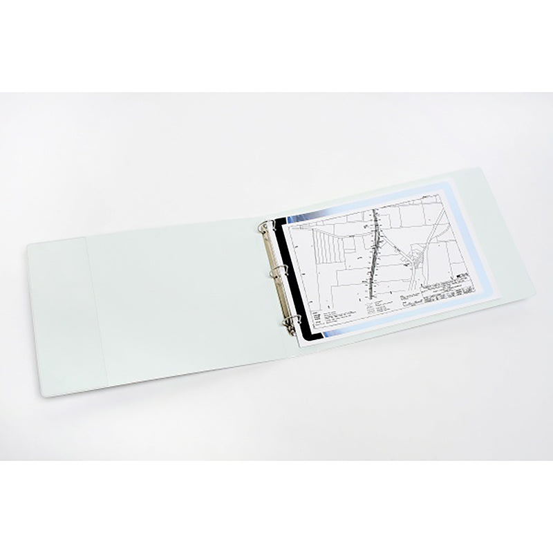 marbig® clearview insert binder a3 portrait 25mm 3d white
