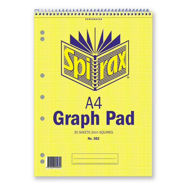 spirax-582-graph-book-2mm-a4-30-leaf---pack-of-10