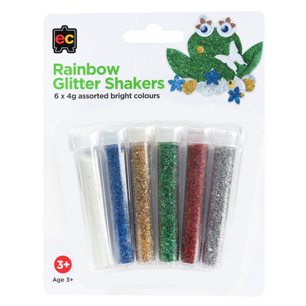 EC Glitter Shakers Rainbow Pack of 6 X 4g