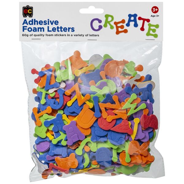 EC Adhesive Foam Letters Pack 60G