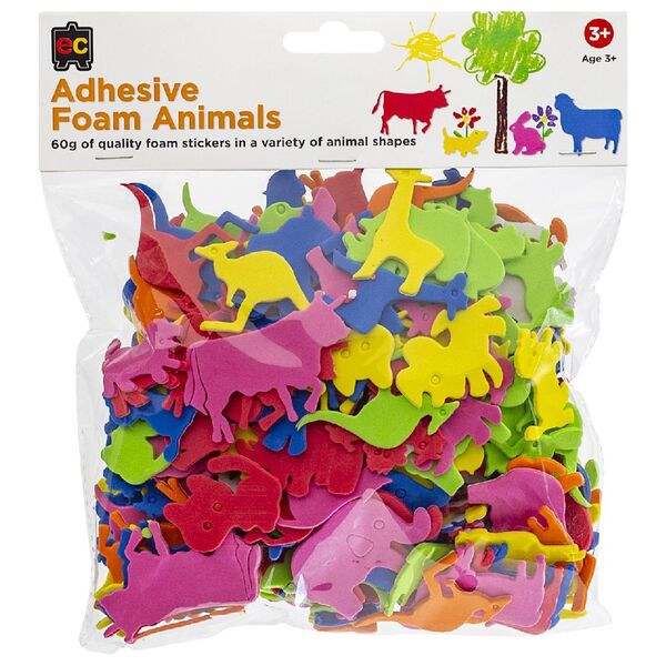 EC Adhesive Foam Animals Pack 60G