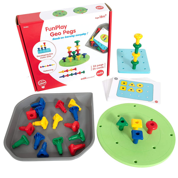 EDX Funplay Geo Pegs 24 Piece Set