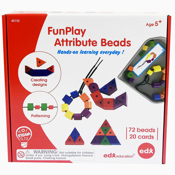 EDX Funplay Attribute Beads 72 Piece Set