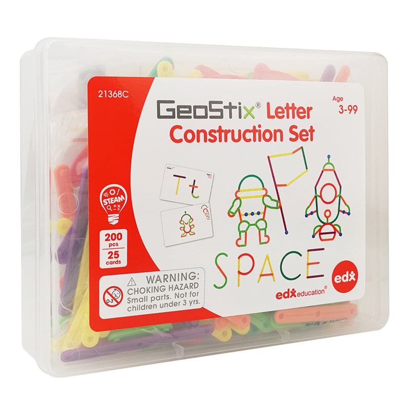 EDX Geostix Letter Construction 200 Piece Set