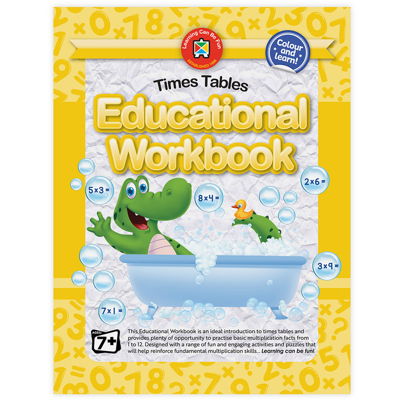 Learning Can Be Fun Educational Workbook Times Tables
