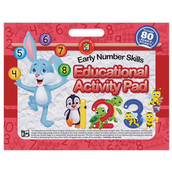 Learning Can Be Fun Educational Activity Pad Early Number Skills