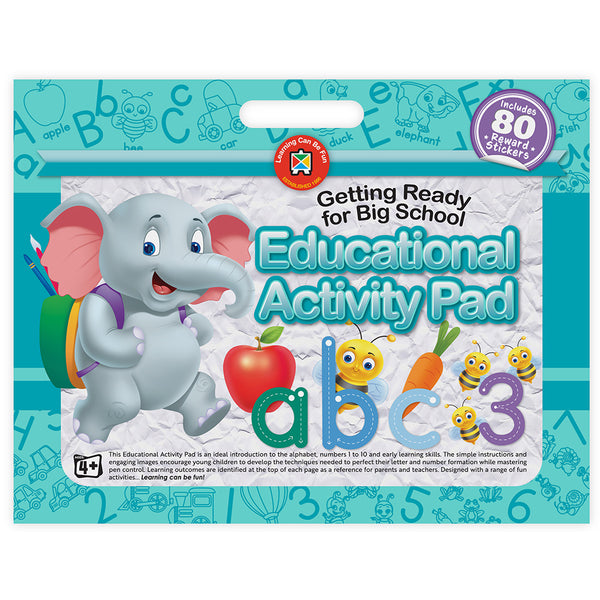 Learning Can Be Fun Educational Activity Pad Getting Ready For Big School