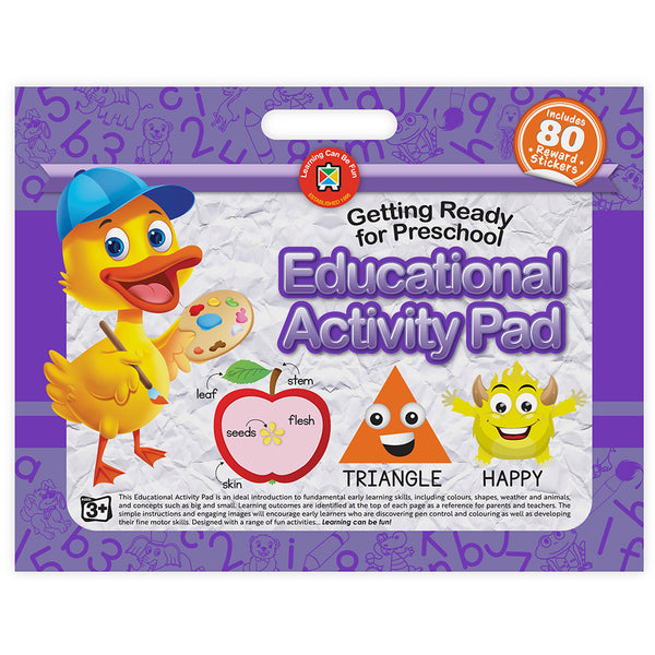 Learning Can Be Fun Educational Activity Pad Getting Ready For Preschool