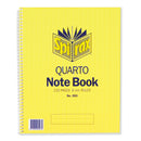 spirax 593 notebook quarto 252x200mm 120 page s/o - pack of 10