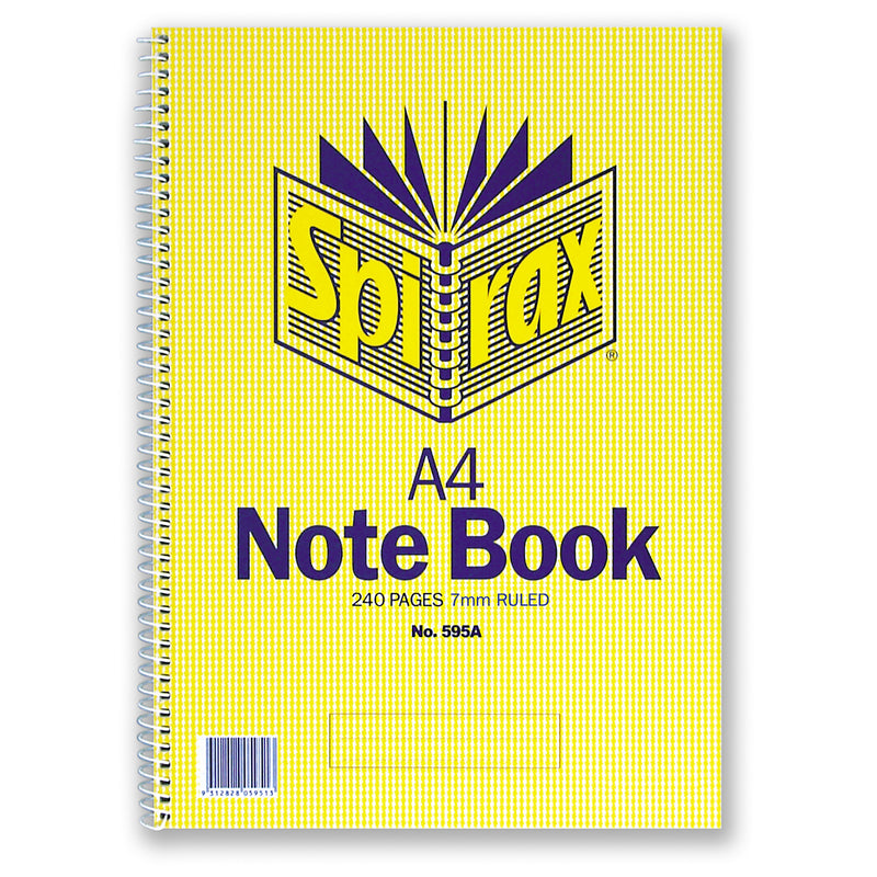spirax 595a notebook a4 240 page s/o - pack of 5