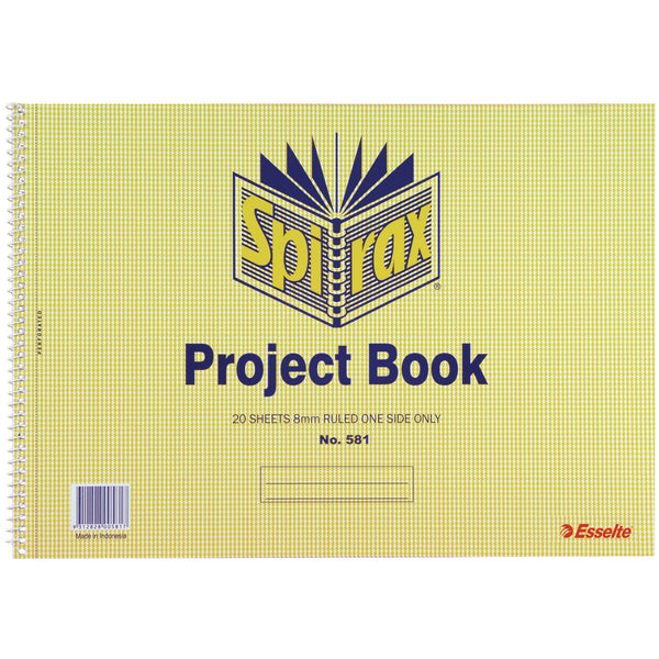 spirax 581 project book 252x360mm 20 leaf/40 page - pack of 10