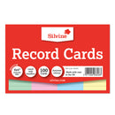 Silvine Record Cards 6x4"