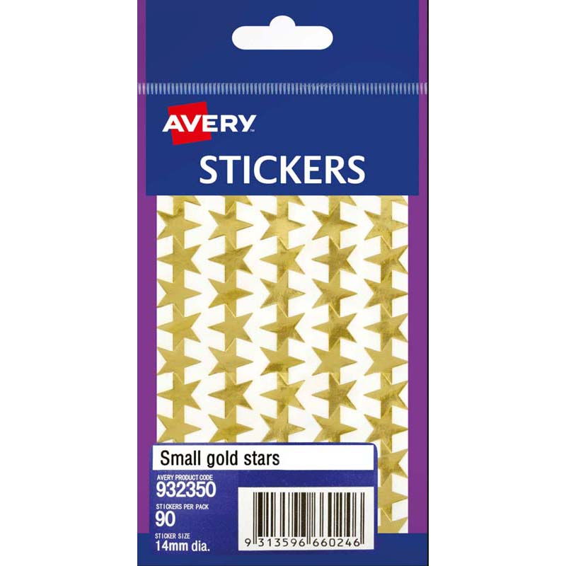 avery label stars small 90 pack