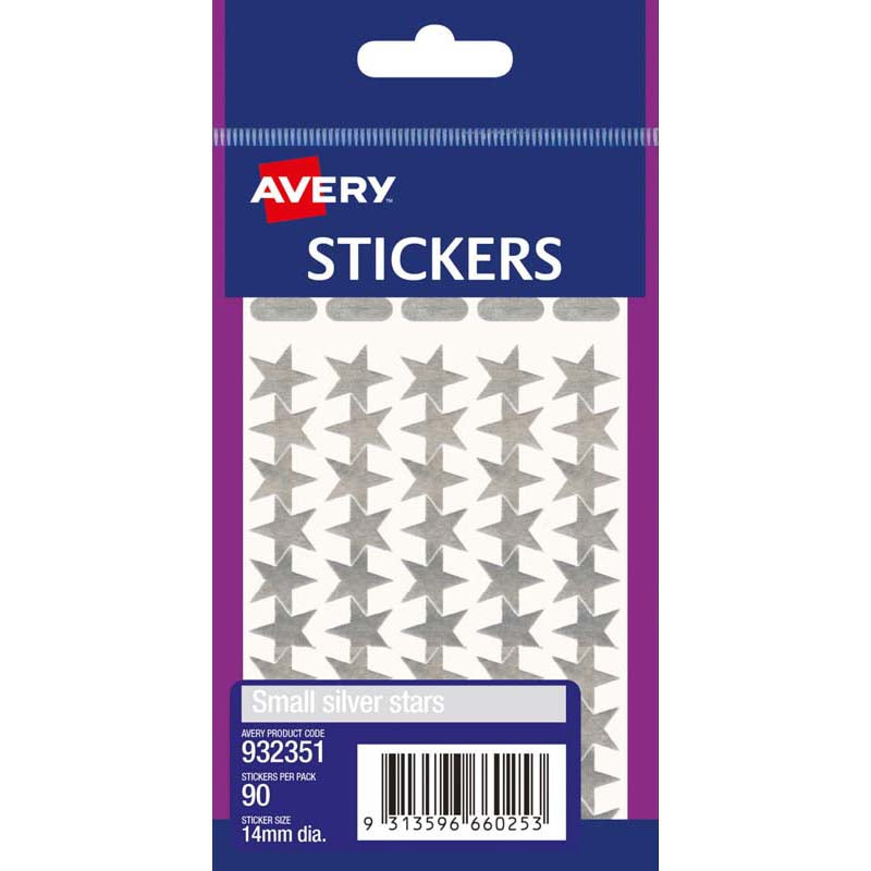 avery label stars small 90 pack