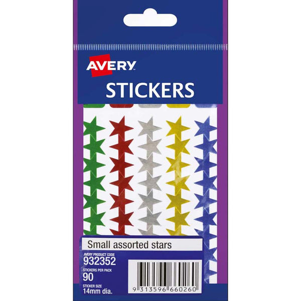 avery label stars small 90 pack#colour_ASSORTED