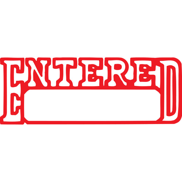 xstamper vx-b 1205 entered/date red