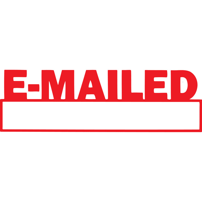 xstamper vx-b 1650 emailed/date red