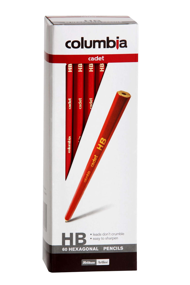 columbia cadet lead pencil hexagonal hb box of 60