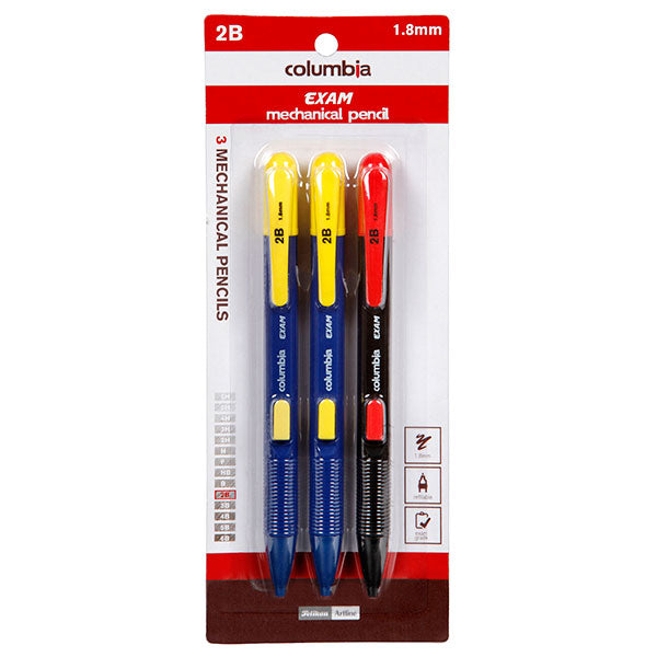 columbia exam mechanical pencil pack of 3