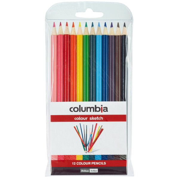 columbia coloursketch colour pencil round wallet of 12