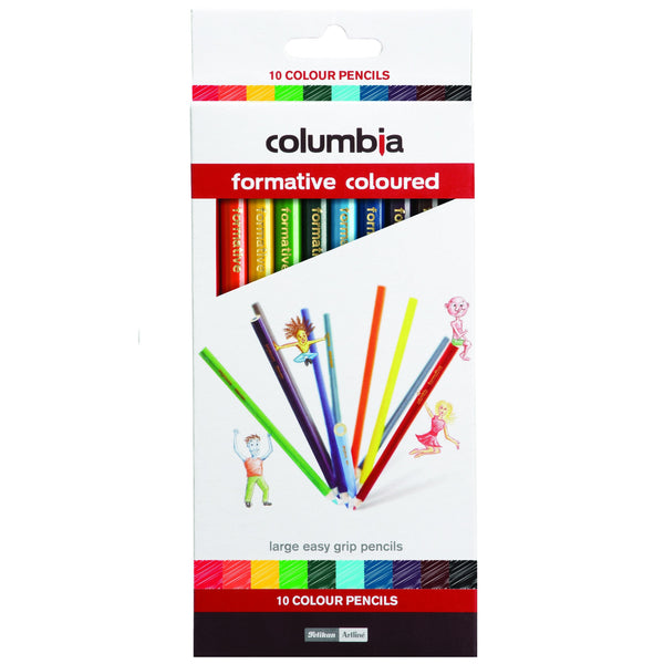 columbia formative colour pencil round pack of 10