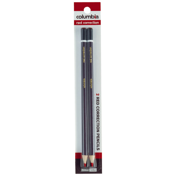 columbia correction red pencil round pack of 2