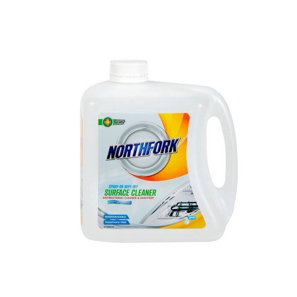 northfork spray on wipe off surface cleaner 2 litre - pack of 3