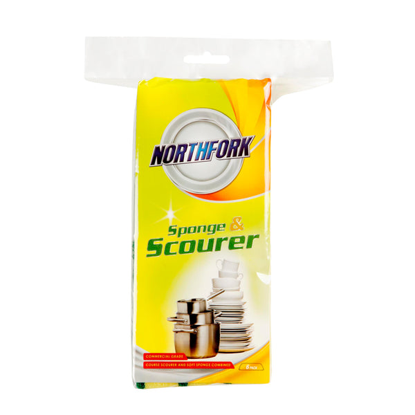 northfork sponge with scourer pack of 6